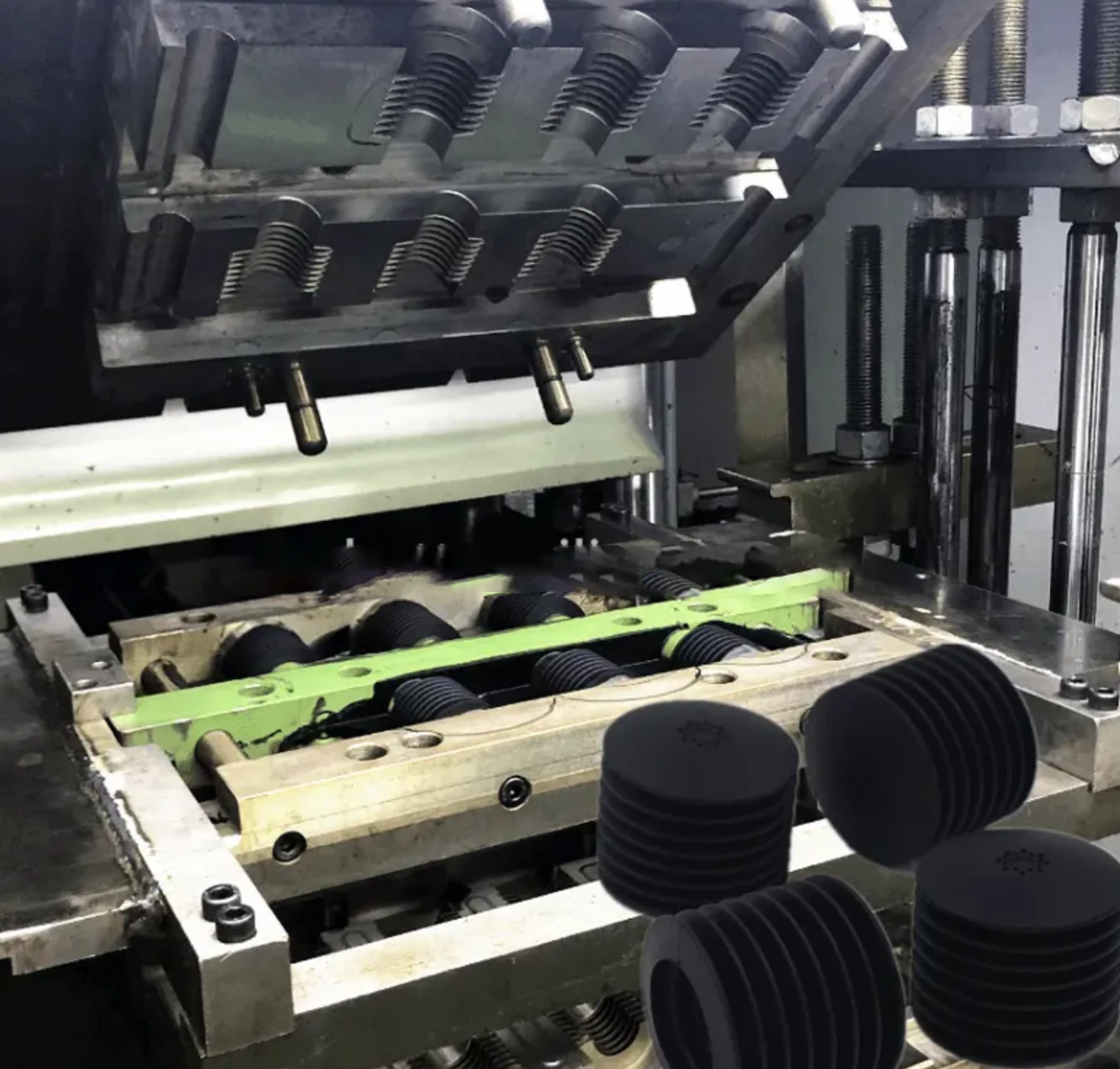 The compression molding cycle generally involves these steps