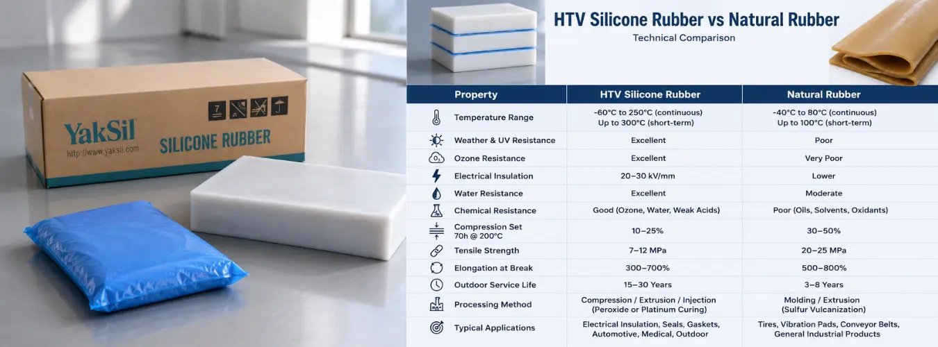 HTV Silicone Rubber vs Natural Rubber