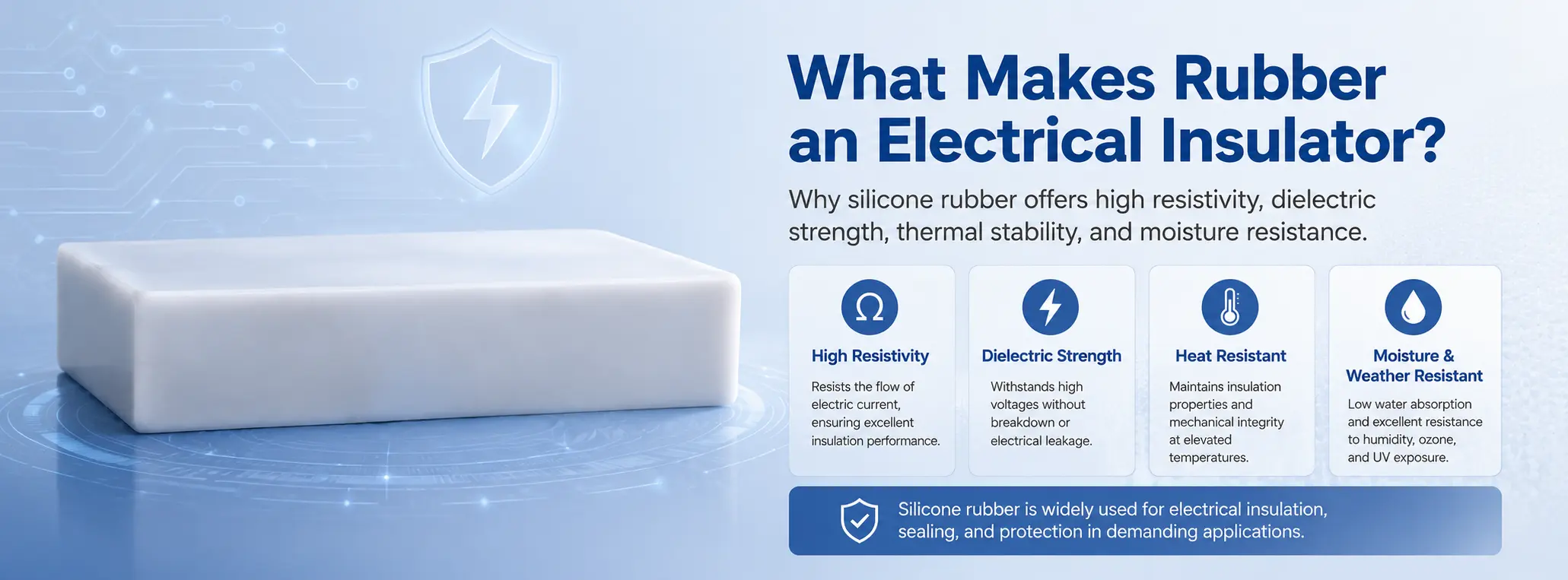 rubber for electric insulator