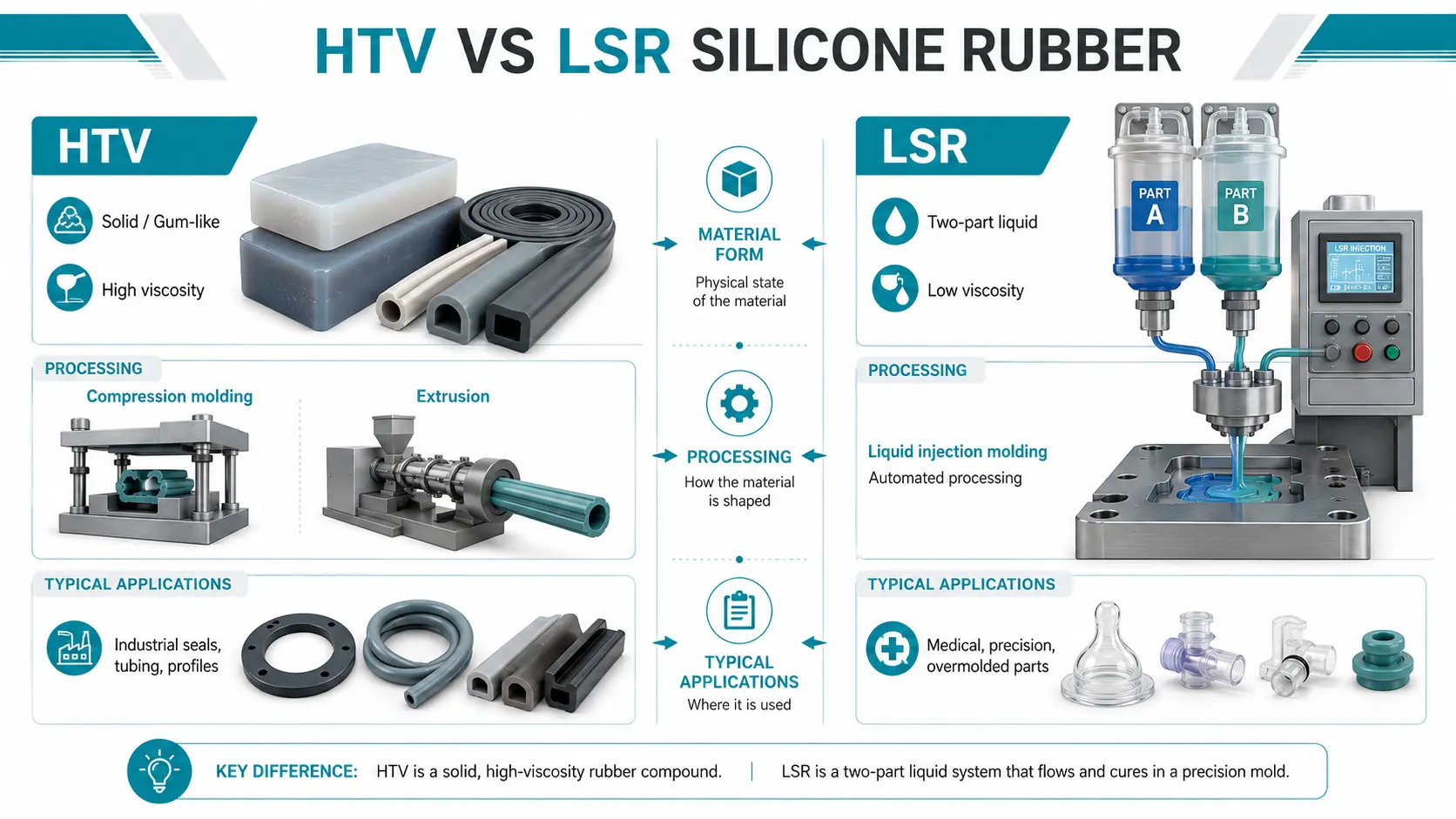 htv vs lsr silicone rubber