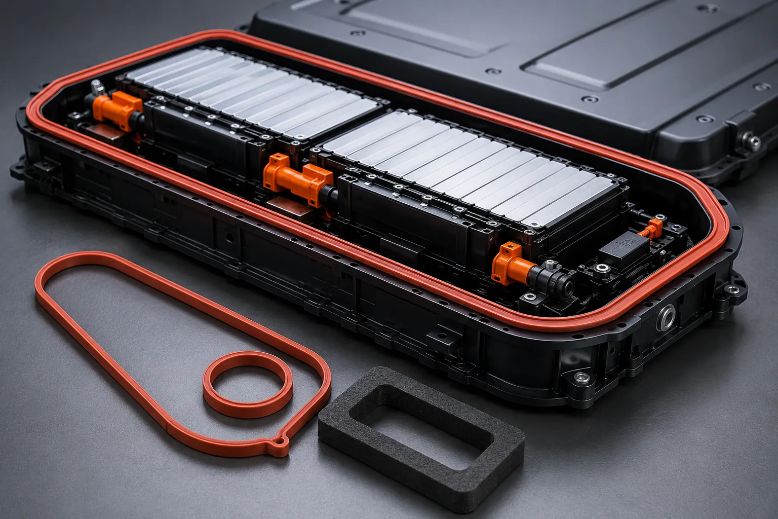 Custom silicone rubber gaskets foam pads and molded parts for NEV projects