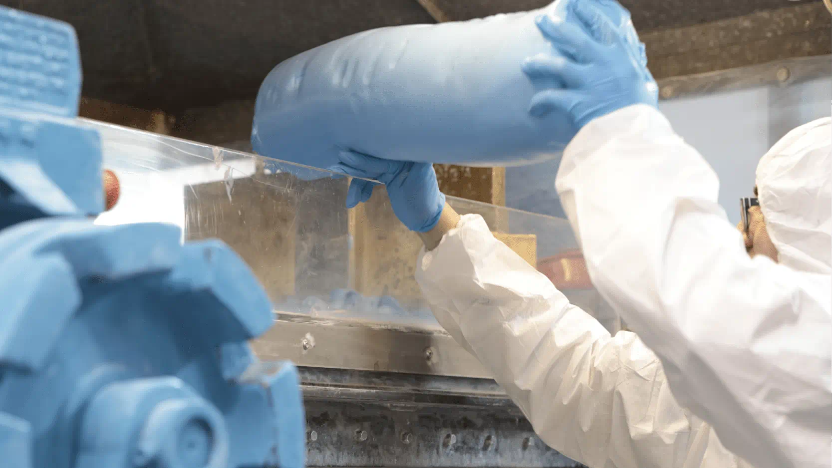 Silicone heat resistance testing in a laboratory oven