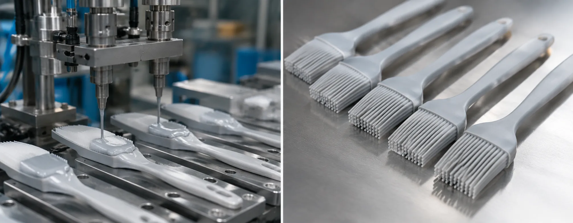Pastry brush silicone manufacturing with food-grade silicone rubber
