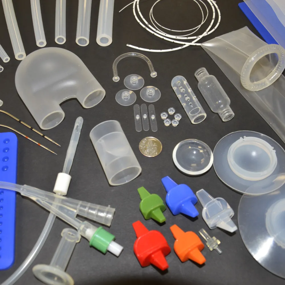 Medical grade silicone rubber components for healthcare and medical devices