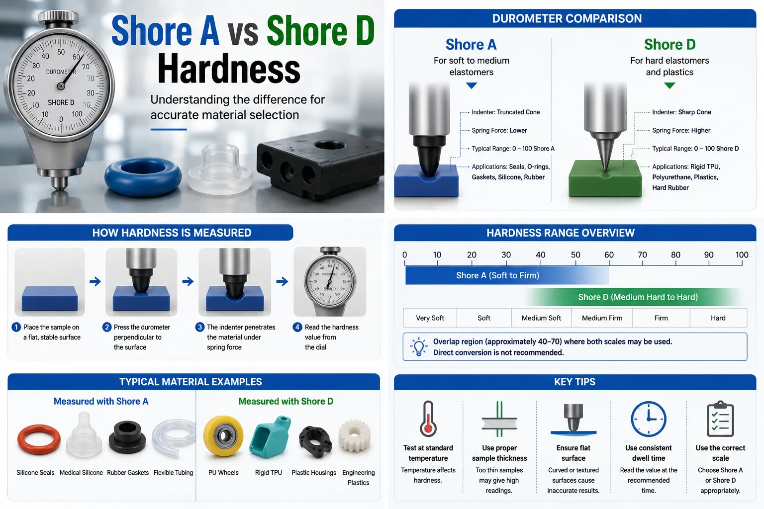 shore a and shore d hardness