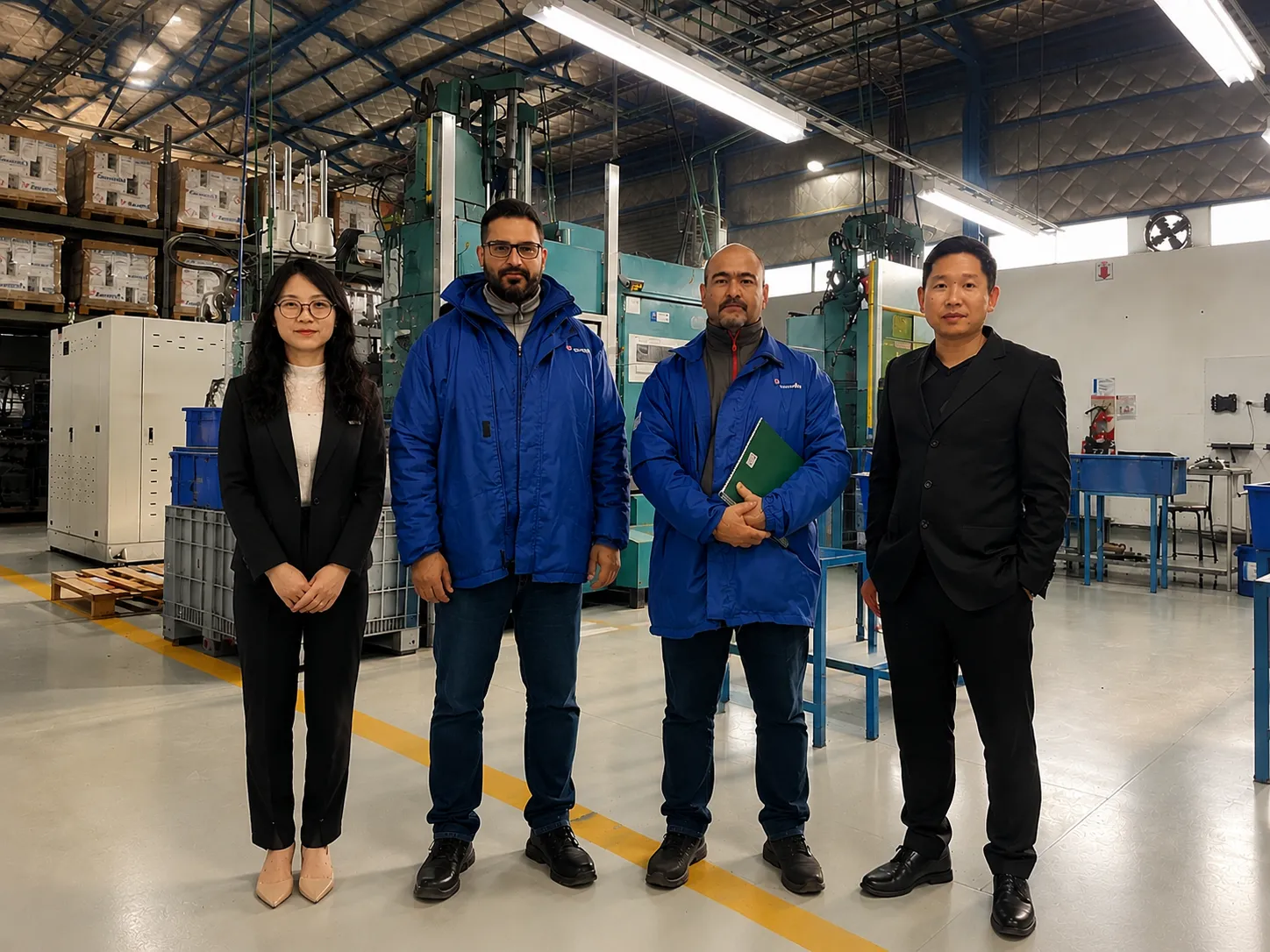 Yakows team presenting silicone rubber materials at international exhibition