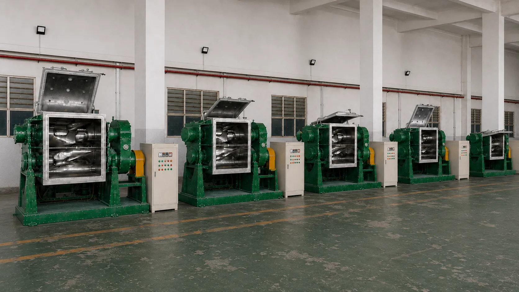 Yakows silicone rubber manufacturing and compounding production line