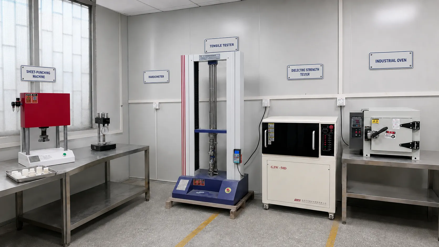 Yakows silicone rubber laboratory testing and material development