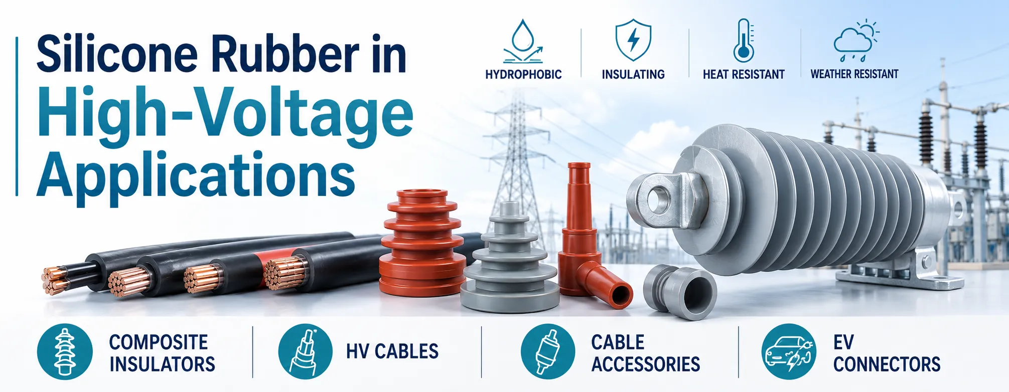 Silicone Rubber in High-Voltage Applications